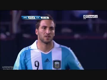 2014ワールドカップ南米予選 アルゼンチンvsコロンビア ハイライト