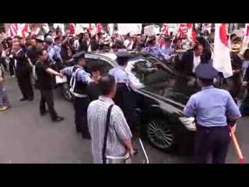 6_9 中山成彬議員の国会答弁を周知するデモ【シバキ隊突入編】