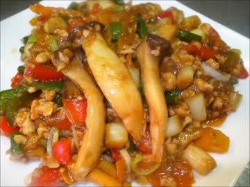 酒の肴の和風麻婆野菜