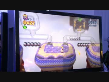 スーパーマリオ3Dワールド 実機DEMO　ピーチ姫で透明土管ステージ
