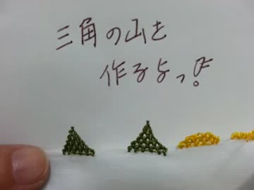 イーネオヤ4    三角の山の作り方