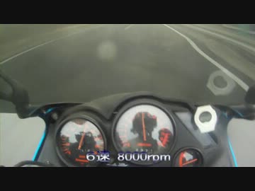 【ZZR250】時速100キロで走ってみた