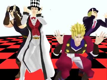 【MMD】1部のメンバーでポーカーフェイス☆修正ver.☆【ジョジョ】