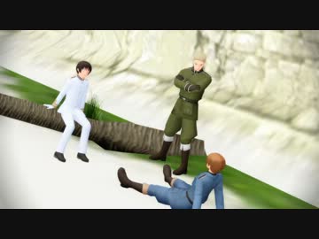 【APヘタリアMMD】遭難の過ごし方