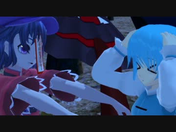 【東方MMD】小傘と芳香　命蓮寺墓地での対決！　～しりとり編～