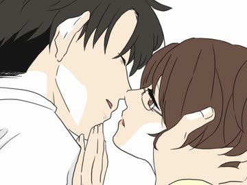 【手書き】リヴァハン♀でキス唾【トレス】