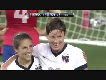 〔女子さっかー〕　あめりか　ＶＳ　韓国　はいらいと　〔ぷれまっち〕