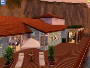 【sims3】海辺の家を作ってみた【建築】