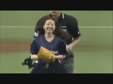 「らき☆すたデー 2nd SEASON」 福原香織＆加藤英美里 始球式 2013.6.23