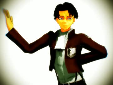 【進撃のMMD】ｴﾚﾝと兵長でローリンガール