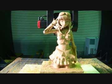 GUMI誕生祭2013【GUMI】を機械に木彫ってもらった。