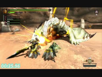 【MH3GHD】闘技大会ベリオロス 29秒13