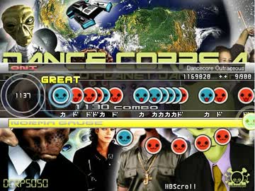 【太鼓さん次郎】Dancecore Outrageous【創作譜面】