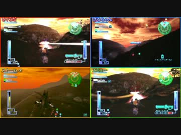 【4画面で見る】EDF3P いきなりINFオンライン St.35 山岳戦