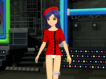 ちーちゃんに赤いワンピースを着せて見ました。