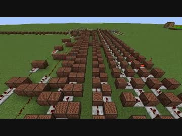 【minecraft】人形裁判をnoteblockで演奏してみた