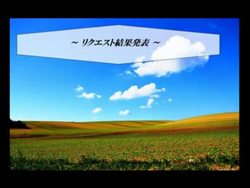 リクエスト結果＆制作キット発表