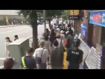 【2013/6/30】在日外国人犯罪者追放デモ in 新大久保　1/7　新宿駅東口