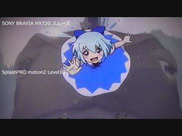 BRAVIA vs Splash PRO フレーム補間対決 東方 幻想万華鏡 華鳥風月 PV