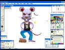 ネズミを描いてみた-不良ver.