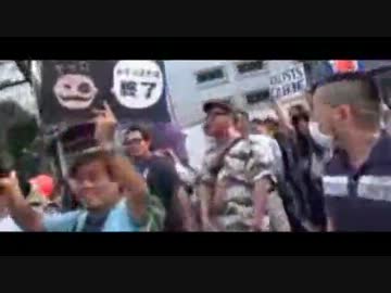 2013.6.30 新大久保での排外デモとそれに対する抗議　5/6