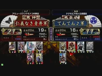 戦国大戦 頂上対決 2013/7/3 仁義なき青井軍 VS てんてん♪軍