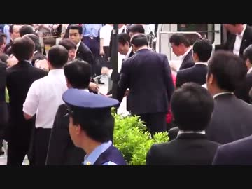 7.4 安倍晋三　街頭演説終了後の様子