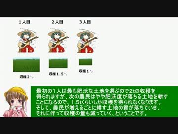 アイアイとゆっくりの経済講座116「収穫逓減と収穫逓増」