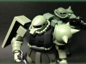 プラモデル×××ＨＧＵＣザクに挑戦