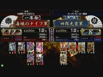戦国大戦 頂上対決 2013/7/8 毒蛾のナイフ軍 VS 四郎光育軍