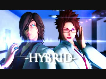 【MMD】医者筆頭と幸村(+従者)でHYBRID【戦国BASARA】