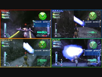 【4画面で見る】EDF3P いきなりINFオンライン St.47 巣穴掃討作戦３