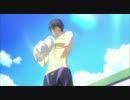 Free!２話パージ（脱衣）＋リリース（裸体）