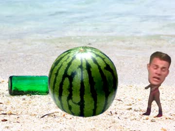 小兄貴がスイカ割りをするようです