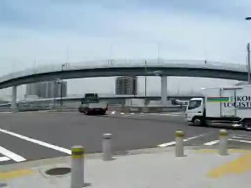 歩行動画　湾岸道路を歩いて葛西臨海公園へ