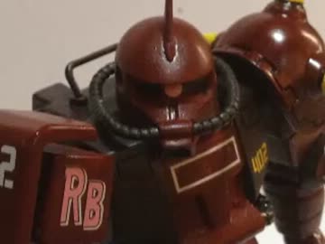 旧ガンプラ  ZUKUⅡ　ms-06R-2　  ジョニー・ライデン少佐機  作ってみました