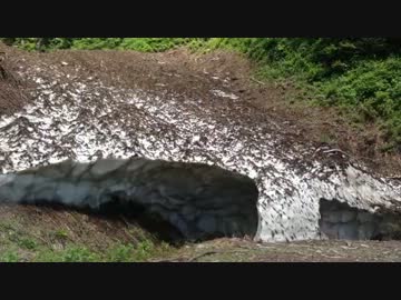 長野の田舎道ドライブ　その３７　思いもよらぬ残雪に驚く編