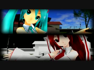 七葉式ミク・キクで、トリノコシティ【MMD】