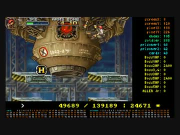 【TAS】 メタルスラッグアドバンス HARD 100%カード　in 38:50.38　(1/3)