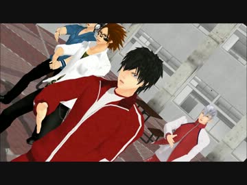 【MMD銀魂】　3z×学ﾊﾞｻいつもの4人組＆お仲間さんでサウザン桜。