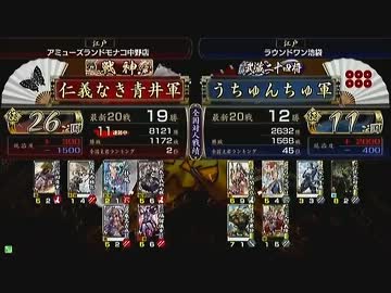 戦国大戦 頂上対決 2013/7/24 仁義なき青井軍 VS うちゅんちゅ軍