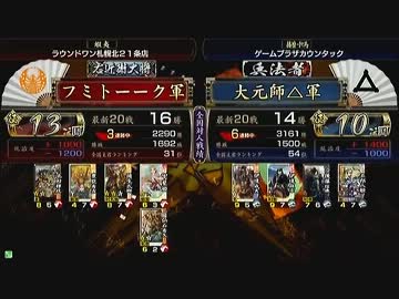 戦国大戦 頂上対決 2013/7/25 フミトーーク軍 VS 大元師△軍