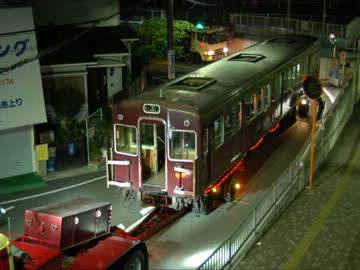 阪急3000系廃車陸送(2013年7月27日着)