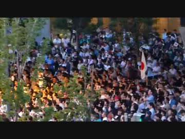 【秋葉原】自民党演説会前～開始の様子【2013年7月20日】