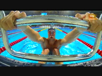 世界水泳バルセロナ 男子100M 背泳ぎ 決勝 入江陵介 萩野公介