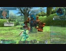 【PSO2】キャスト男性VSロックベア(侵食)【Te/Fo】