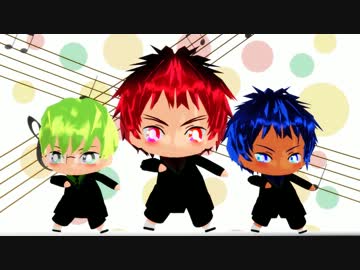 【MMD黒バス】みんなでChooChooTRAIN【火神誕2013】