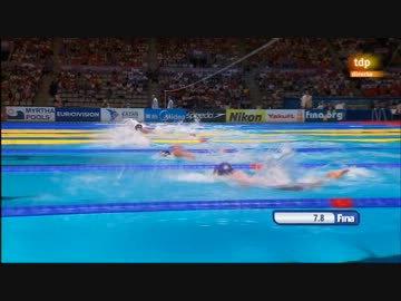世界水泳バルセロナ 女子 200M バタフライ 決勝 星奈津美
