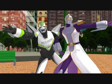【MMD】ワイルド君と公園を無駄に全力でパトロールしてみた【T&B】