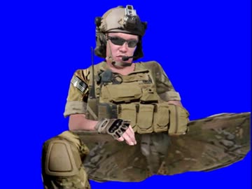 戦場で疲れ果てるサンドマン先輩.mw3